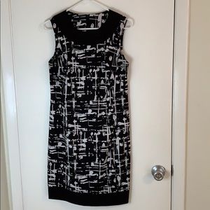 AB Studio black and white dress